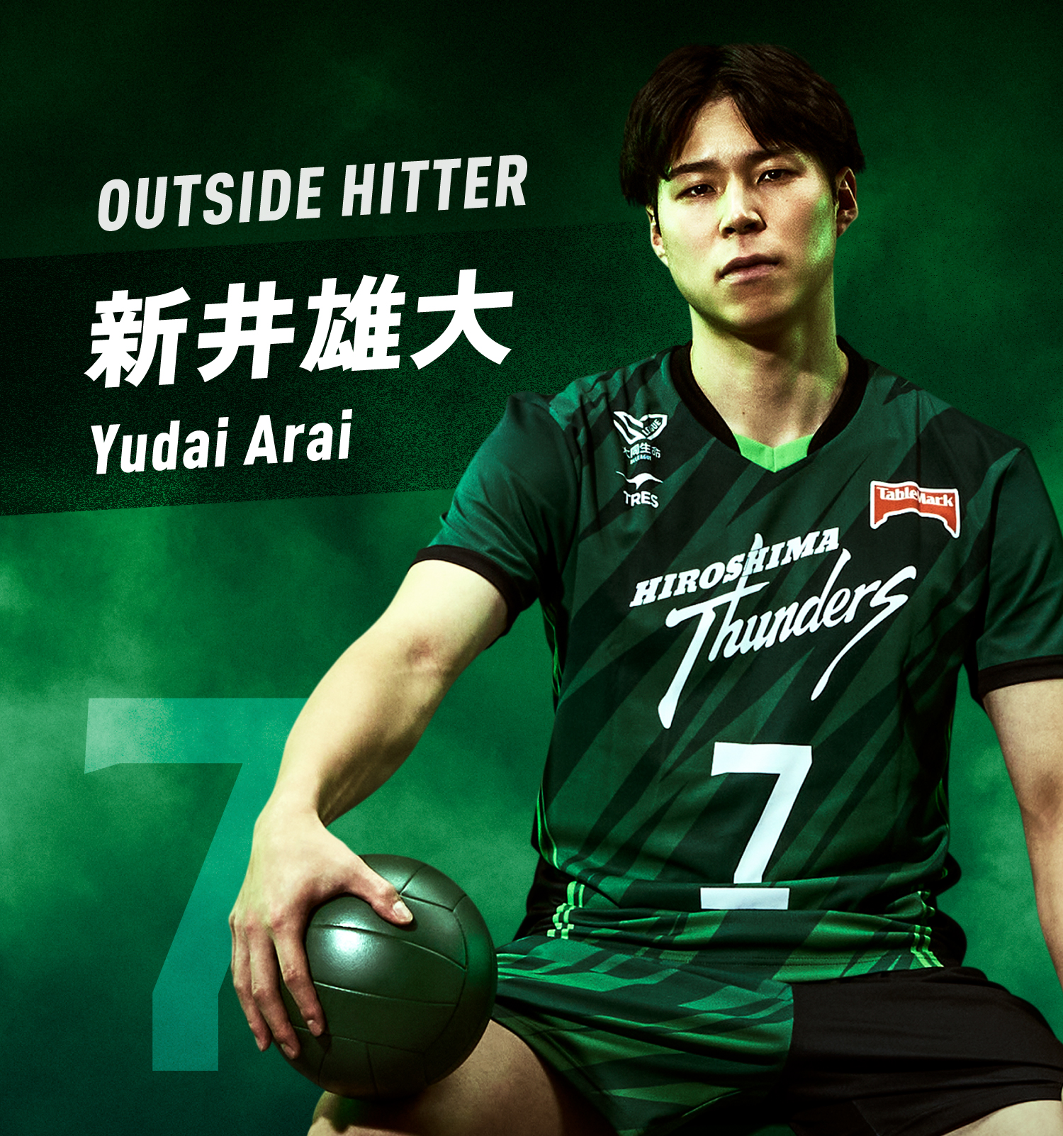 新井雄大選手 | 広島サンダーズ
